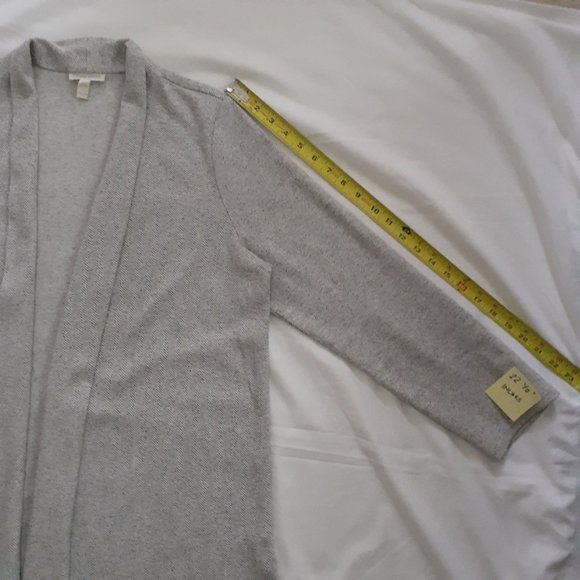 Eileen Fisher Organic Cotton Herringbone Duster Long Jacket - PL - Picture 8 of 11